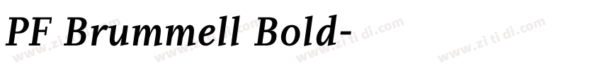 PF Brummell Bold字体转换